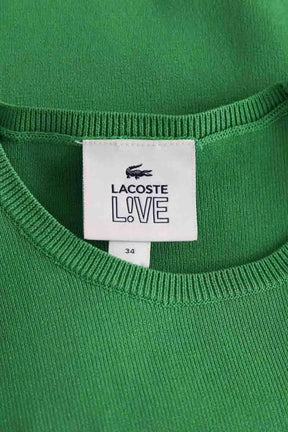 Top Lacoste Vert en Viscose
