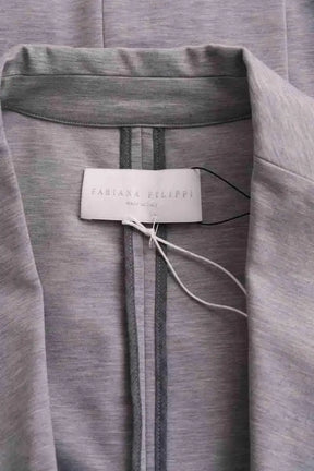 Blazer Fabiana Filippi Gris en Coton