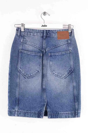 Mini jupe Claudie Pierlot Bleu en Coton