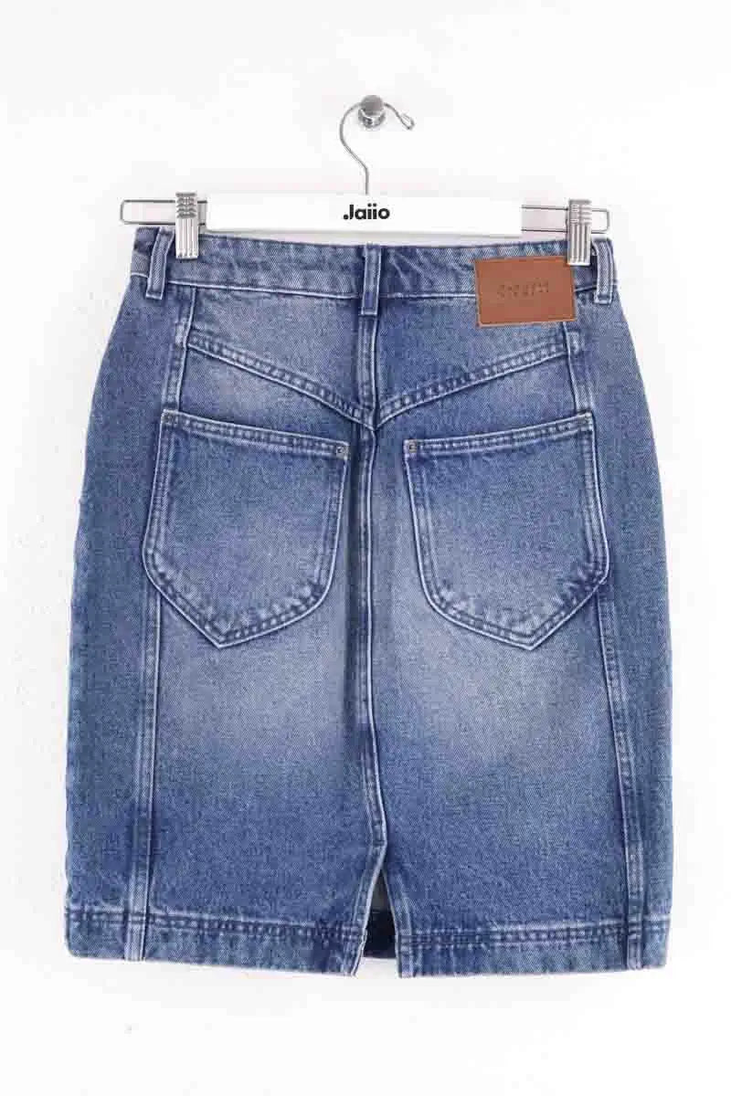 Mini jupe Claudie Pierlot Bleu en Coton
