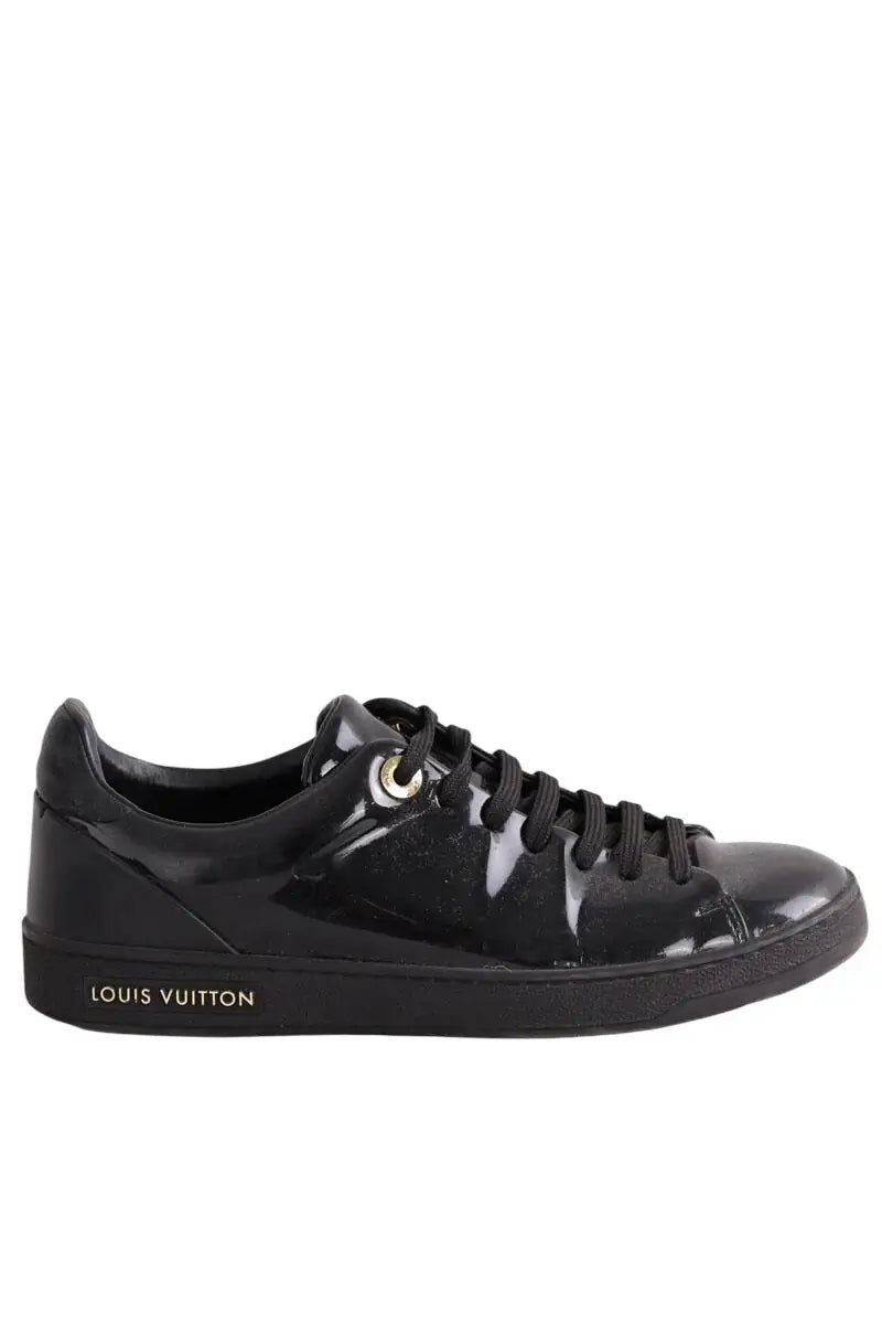 Baskets Louis Vuitton Noir en Cuir, taille 35 - Seconde Main