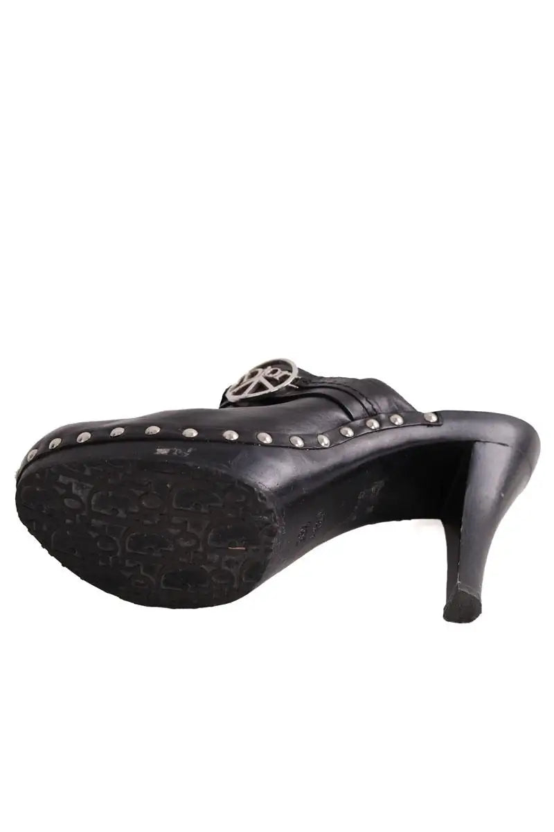 Talons Dior Noir en Cuir