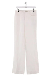 Pantalon Zadig & Voltaire Pistol tailleur lin Blanc en Lin, taille M - Seconde Main