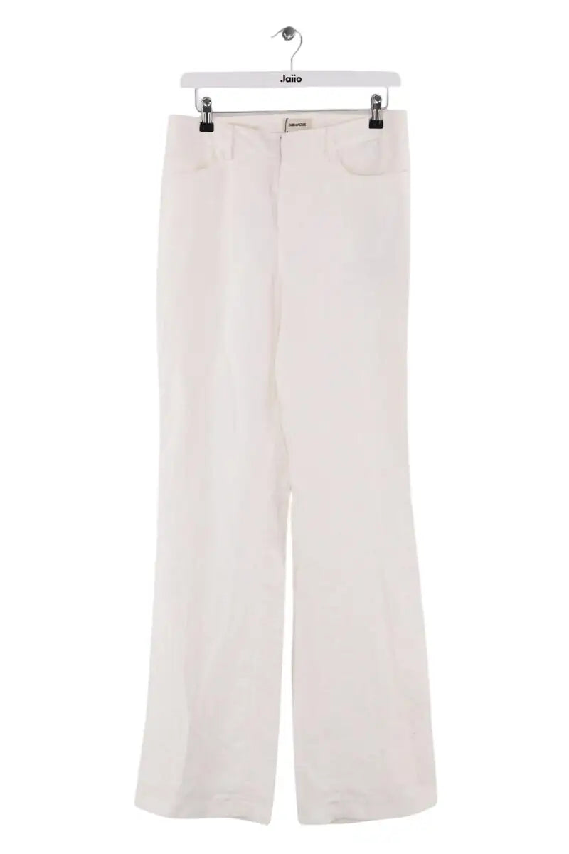 Pantalon Zadig & Voltaire Pistol tailleur lin Blanc en Lin, taille M - Seconde Main