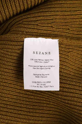 Jupe Sézane Kaki en Laine