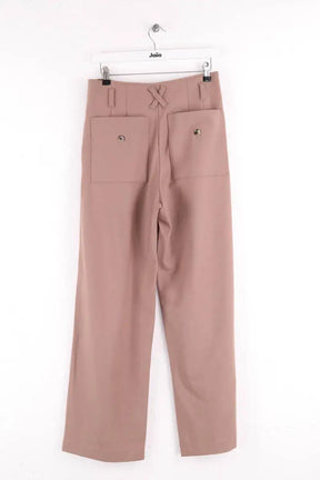 Pantalon large Momoni Marron en Laine