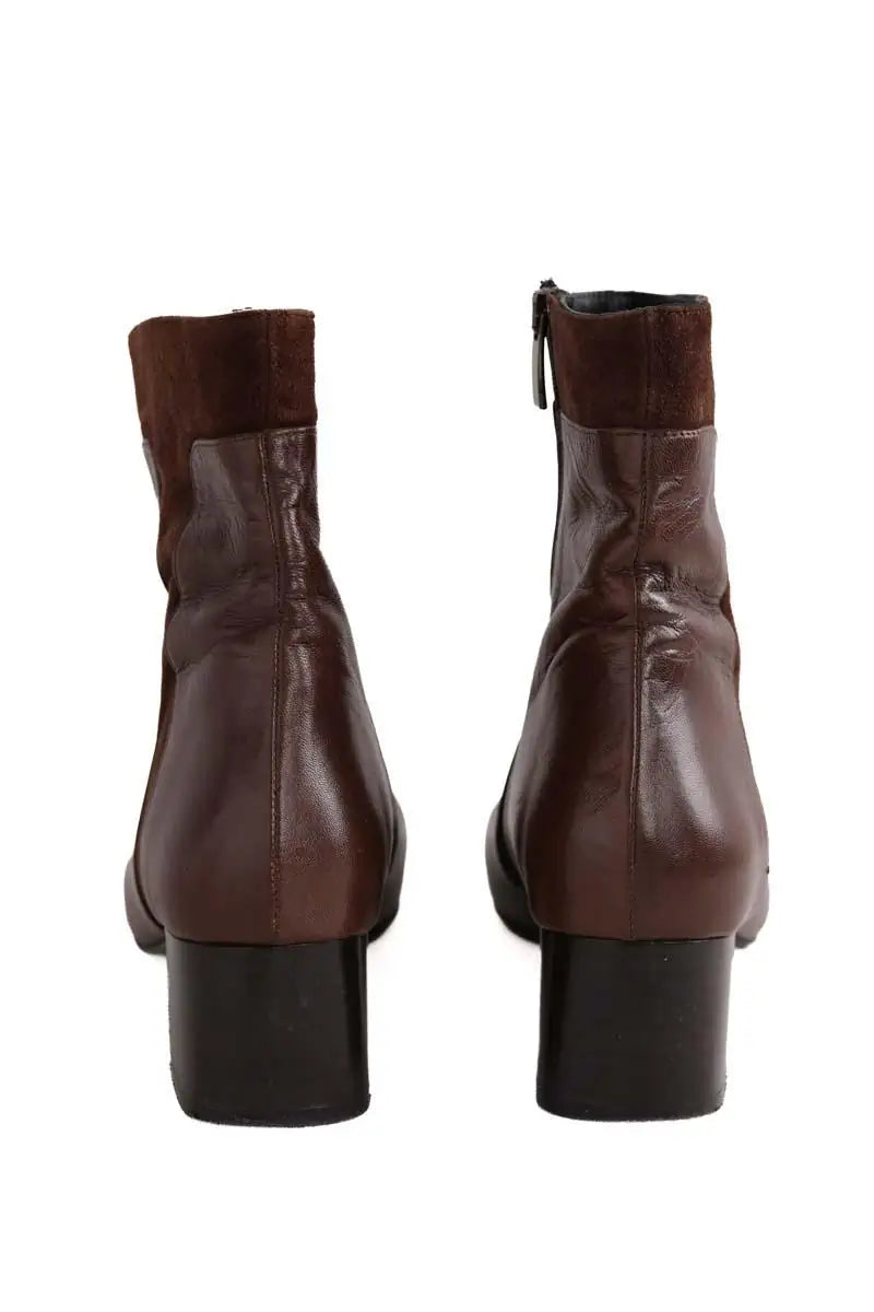 Boots Carel Marron en Cuir