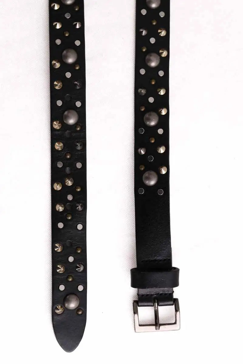 Ceinture The Kooples Noir en Cuir