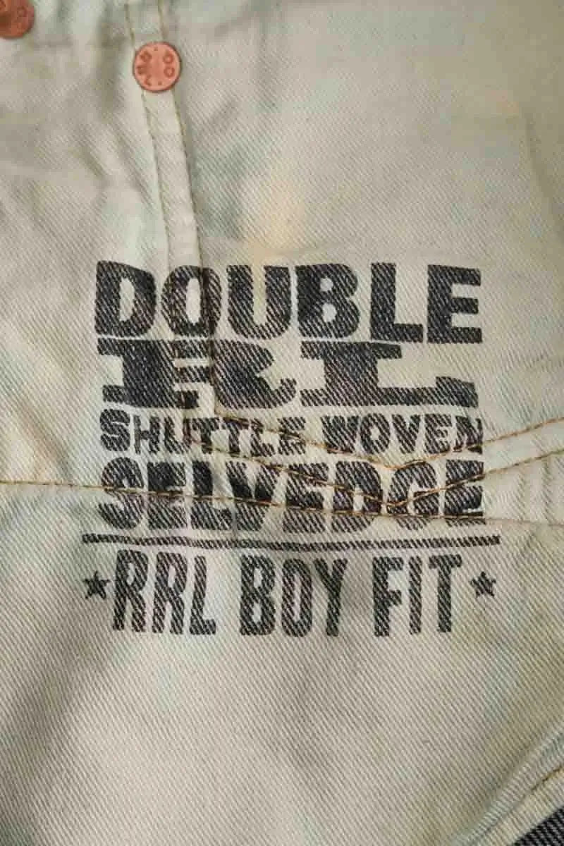 Jean droit Ralph Lauren Bleu en Coton