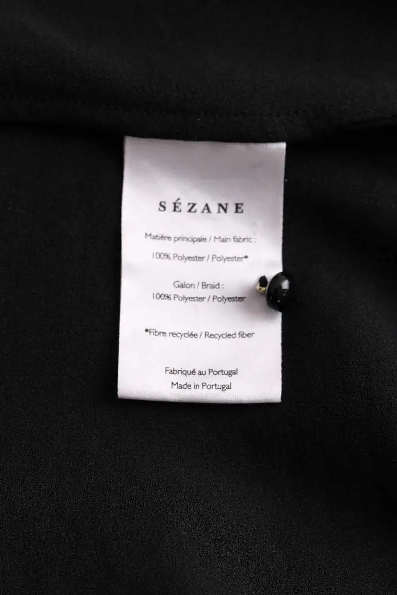 Robe Sézane Noir en Synthétique