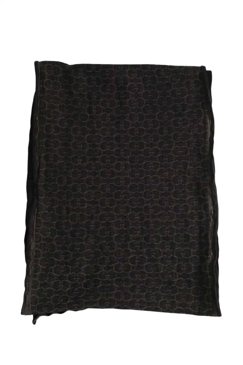 Foulard Gucci Noir en Laine, taille  - Seconde Main