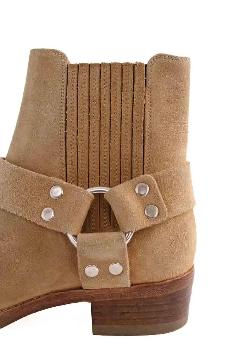 Boots RE/DONE Beige en Daim
