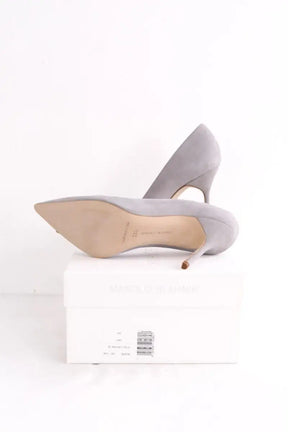 Talons Manolo Blahnik Gris en Daim