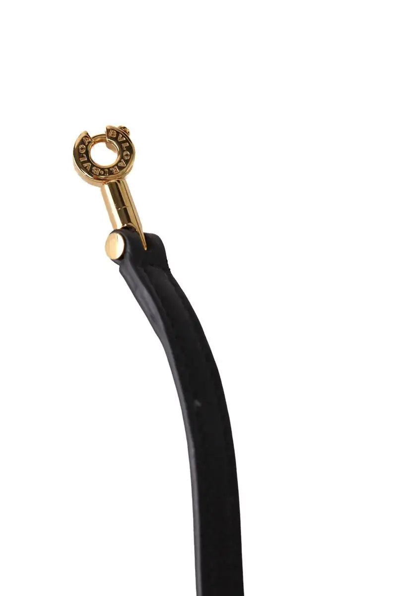Serpentine Cabas Bulgari Noir en Cuir