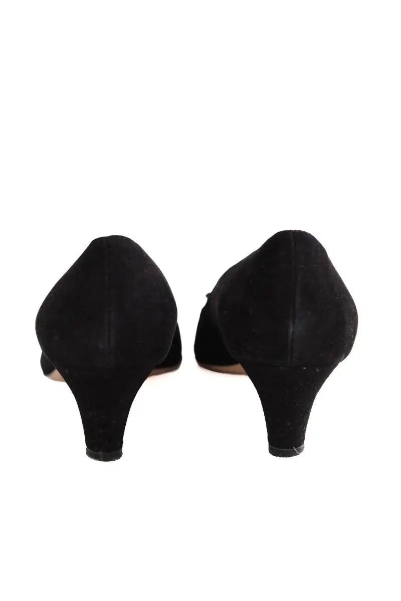 Talons Carel Noir en Cuir
