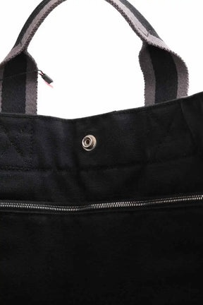 Cabas Hermès Toto Noir en Tissu
