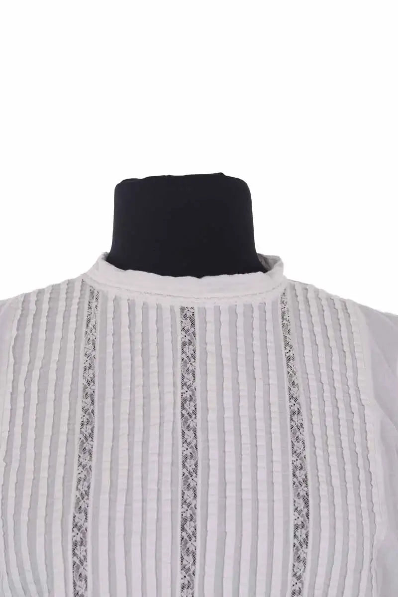 Blouse Bonpoint Blanc en Coton