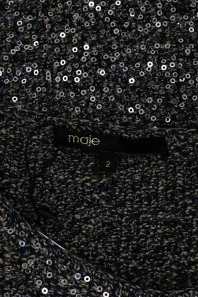Gilet Maje Argent en Paillettes
