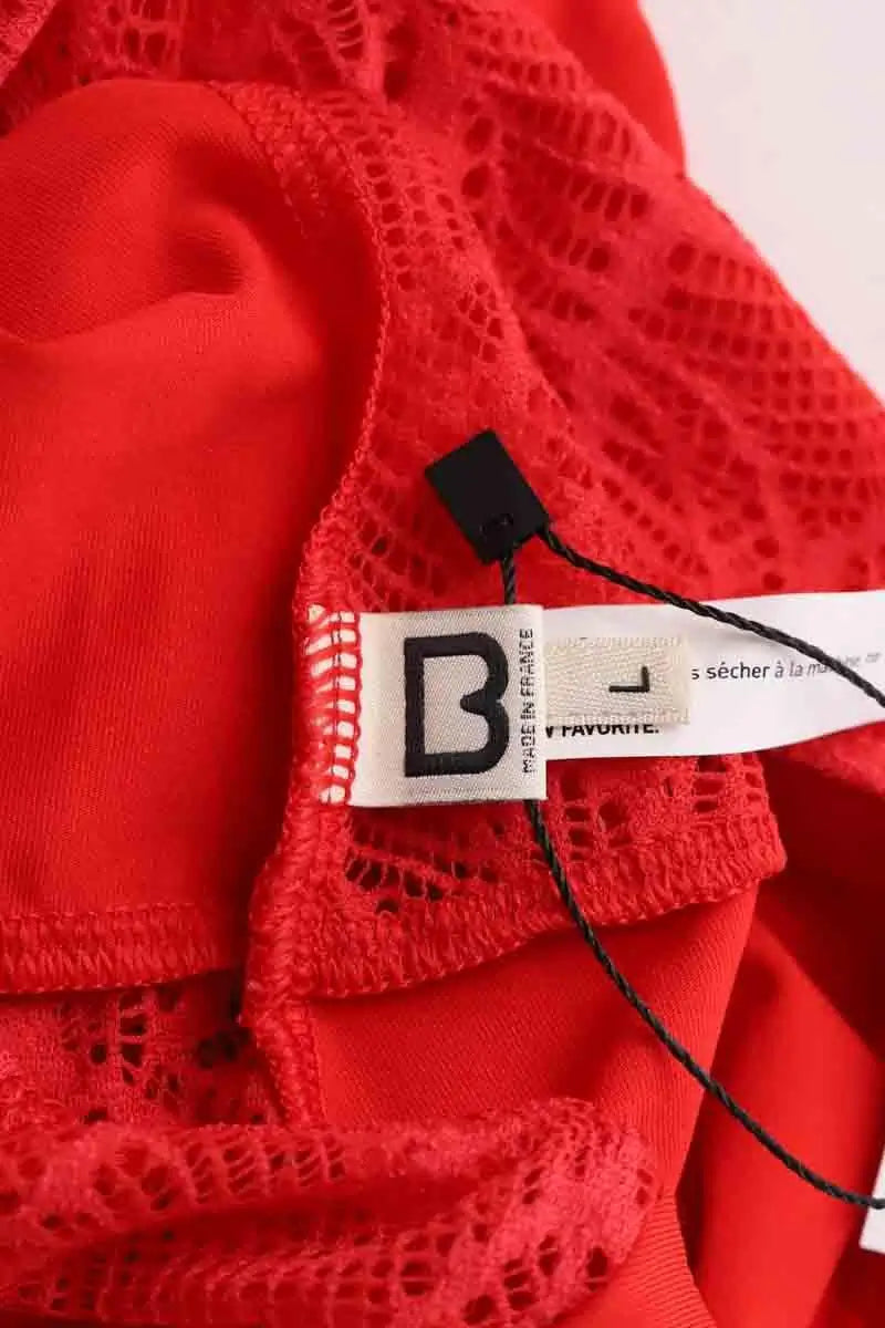 Top BOTT Rouge en Polyester