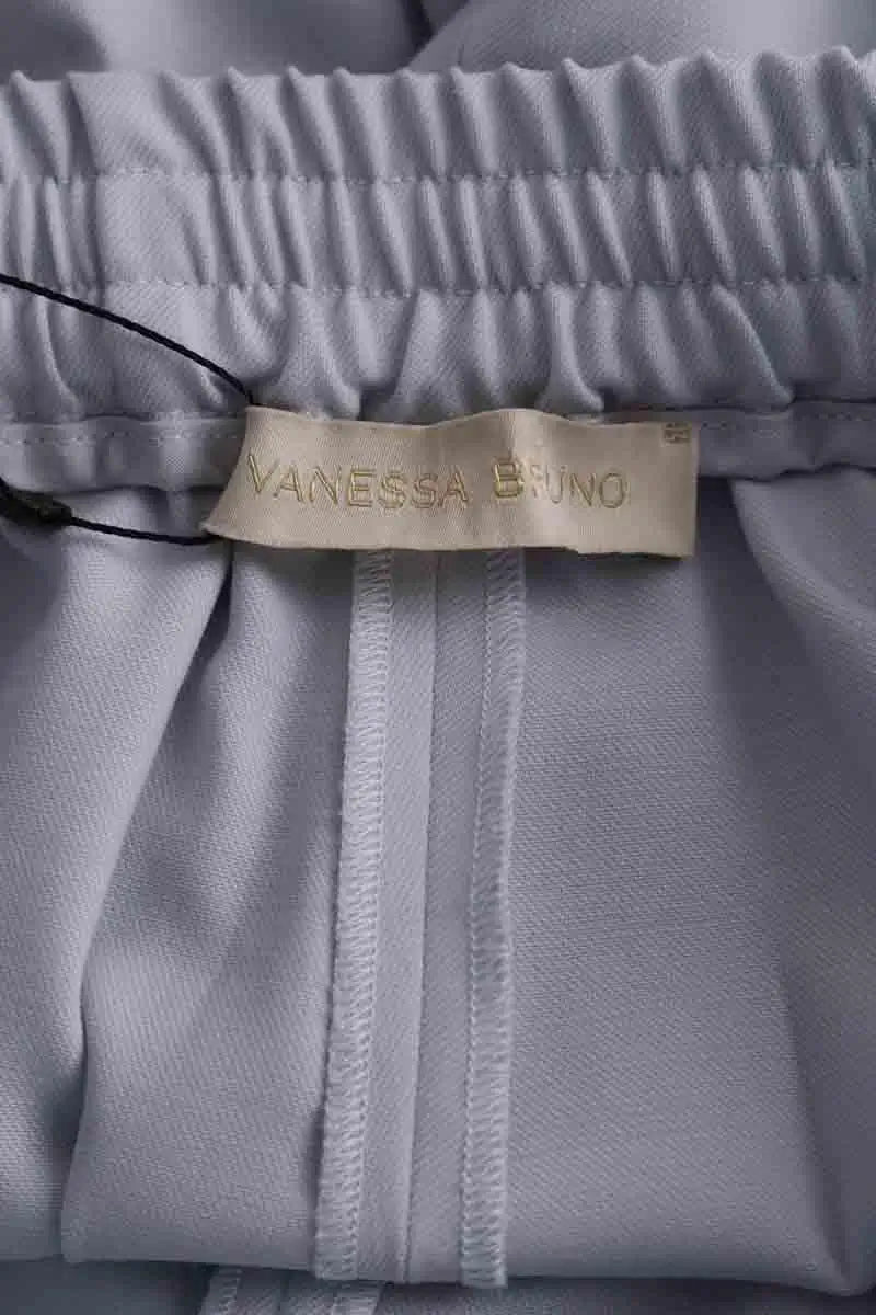 Pantalon large Vanessa Bruno Bleu en Synthétique