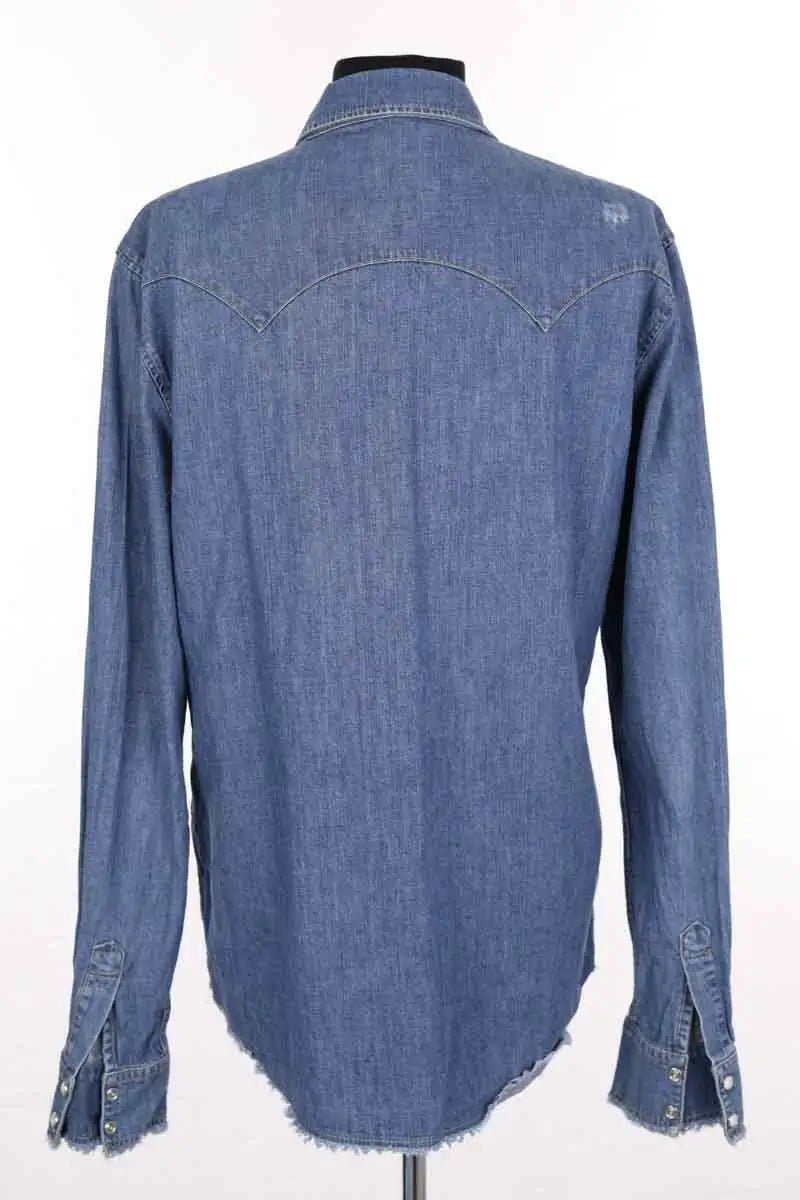 Chemise en jean  Sandro Bleu en Coton