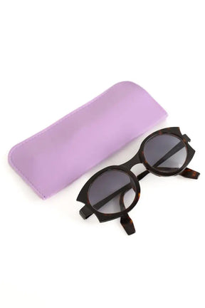 Lunettes de soleil Theo Flores  Marron
