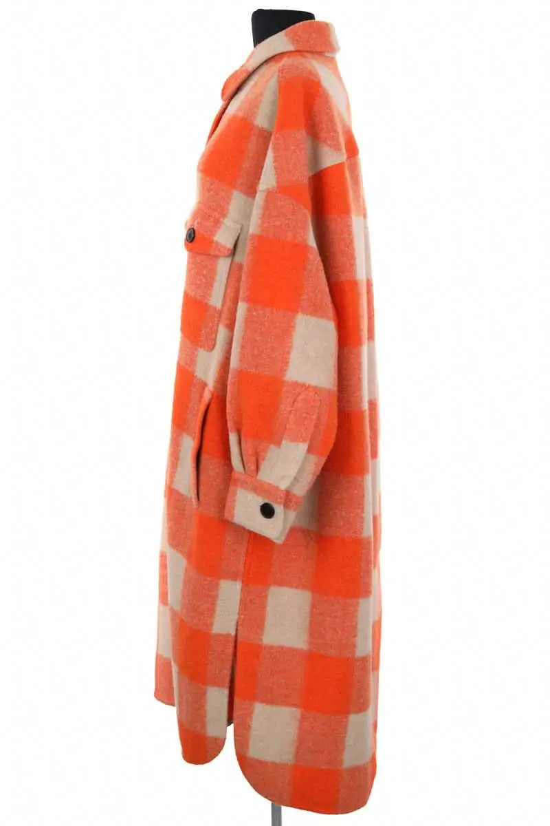 Manteau Isabel Marant Orange en Synthétique