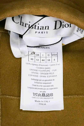 Manteau Dior Beige en Daim