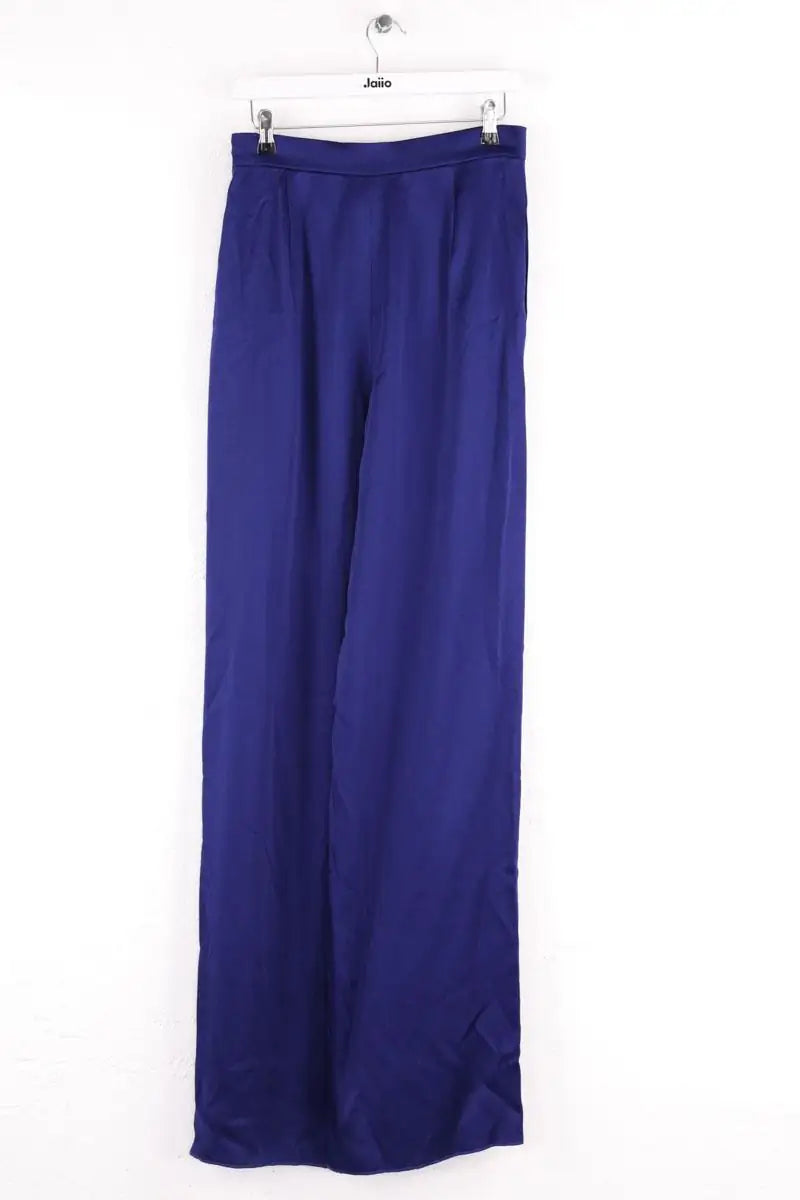 Pantalon large Max Mara Bleu en Synthétique