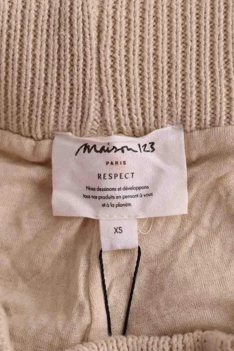 Mini short Maison 123 Ecru en Coton