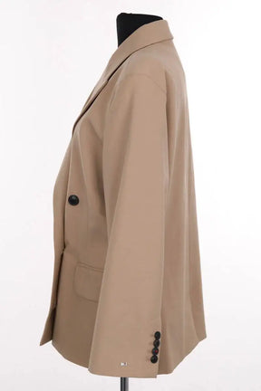 Blazer Tommy Hilfiger Beige en Synthétique