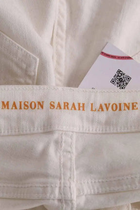 Jean droit Maison Sarah Lavoine Blanc en Coton