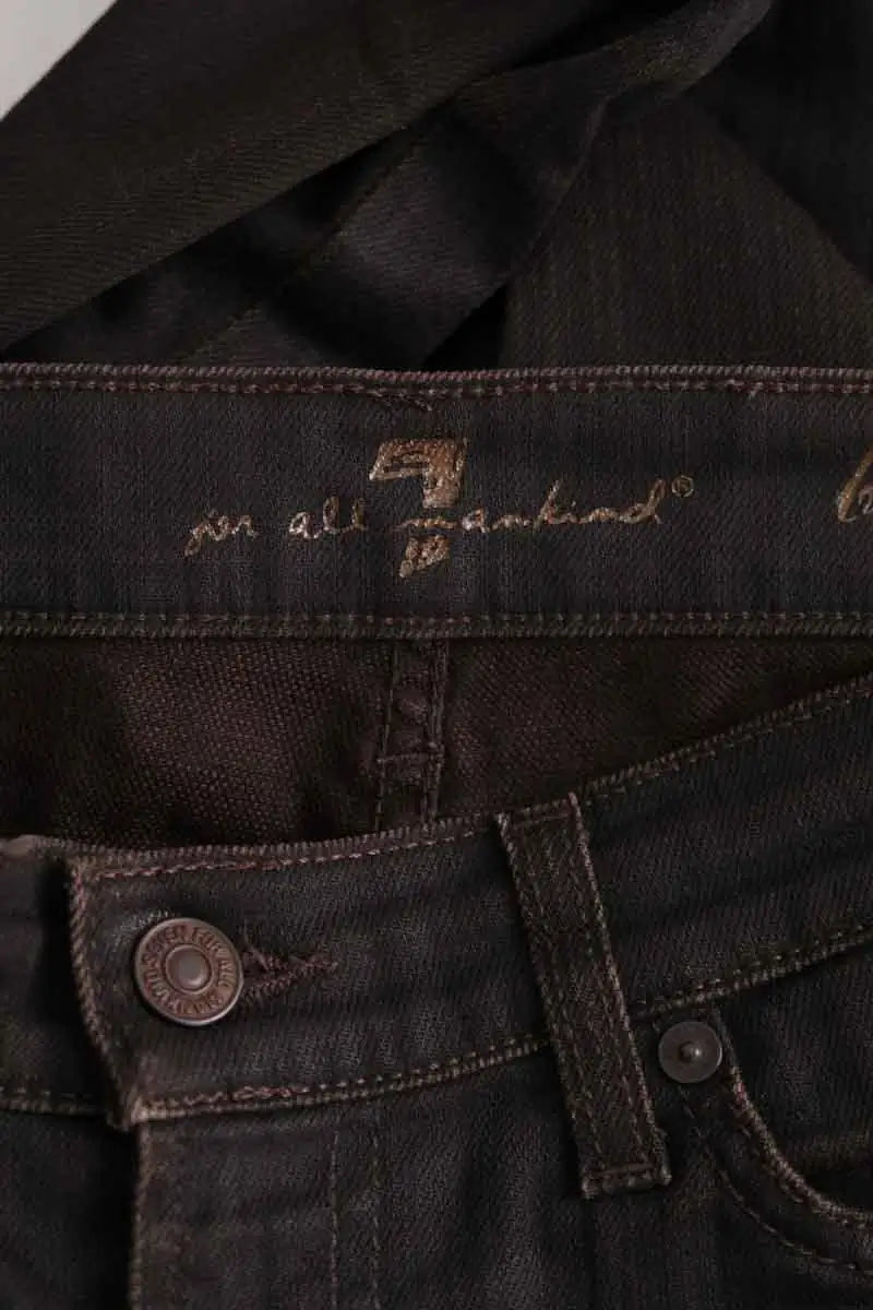 Jean bootcut 7 For All Mankind Marron en Denim