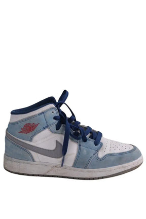 Baskets Nike Bleu en Cuir, taille 36 - Seconde Main