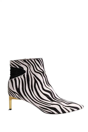 Boots Bettina Vermillon Noir en Cuir, taille 40 - Seconde Main