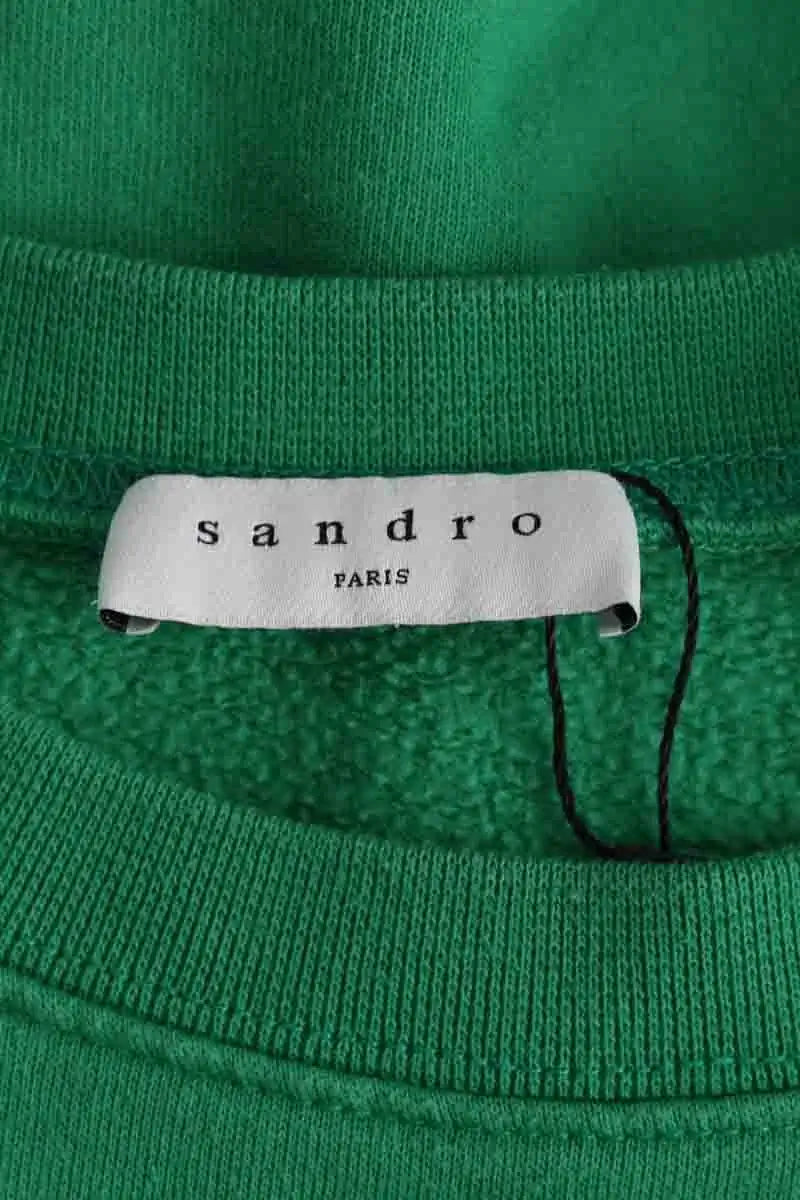 Sweatshirt Sandro Vert en Coton