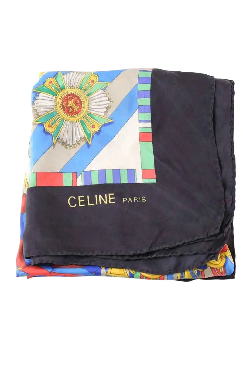 Foulard Celine Multicolore en Soie - Seconde Main