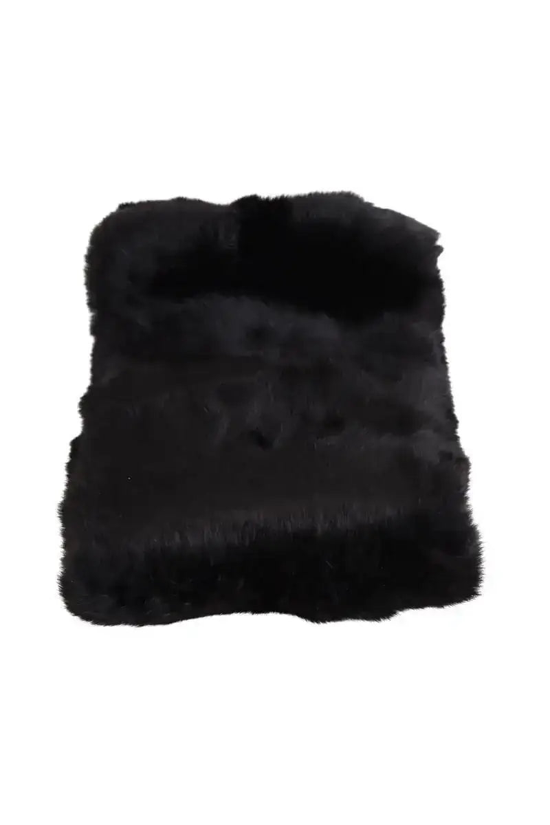 Foulard Celine Noir en Fourrure