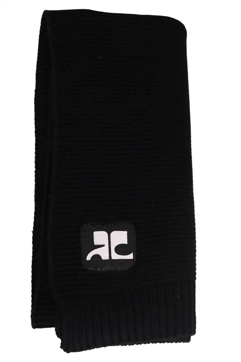 Foulard Courrèges Noir en Laine - Seconde Main