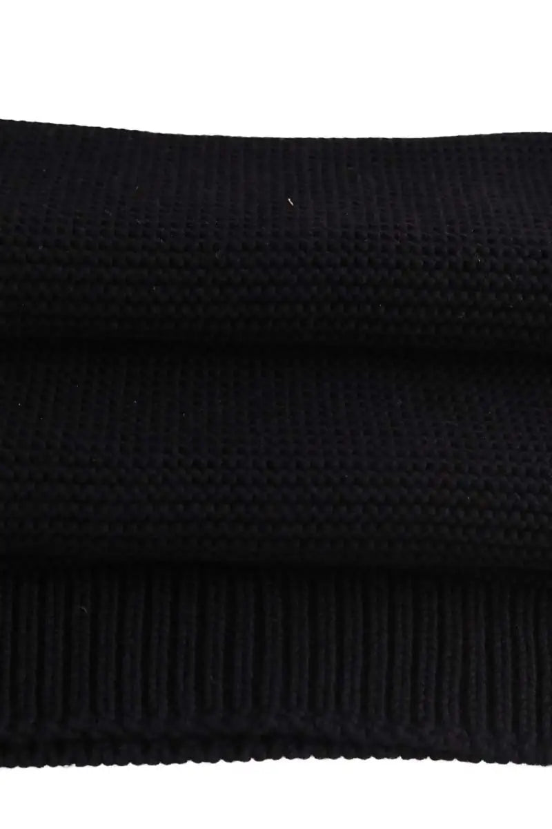 Foulard Courrèges Noir en Laine