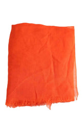 Foulard Gerard Darel Orange en Viscose - Seconde Main
