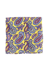 Foulard GUTTERIDGE Jaune en Soie - Seconde Main