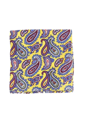 Foulard GUTTERIDGE Jaune en Soie - Seconde Main