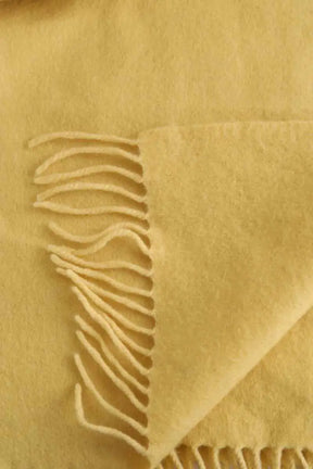 Foulard Hermès Jaune en Laine