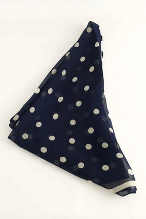 Foulard Ralph Lauren Marine en Soie