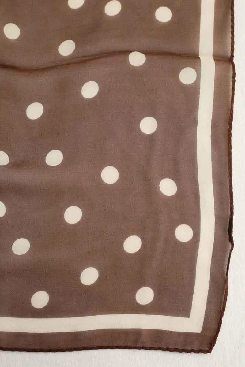 Foulard Ralph Lauren Marron en Soie