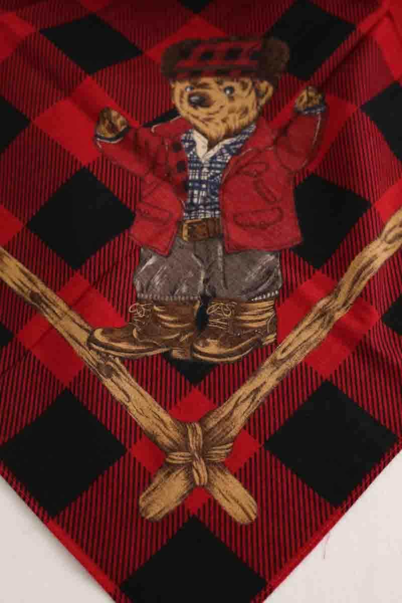 Foulard Ralph Lauren Rouge en Coton