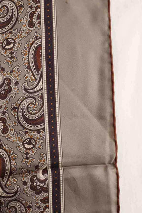 Foulard Saint Laurent Gris en Soie