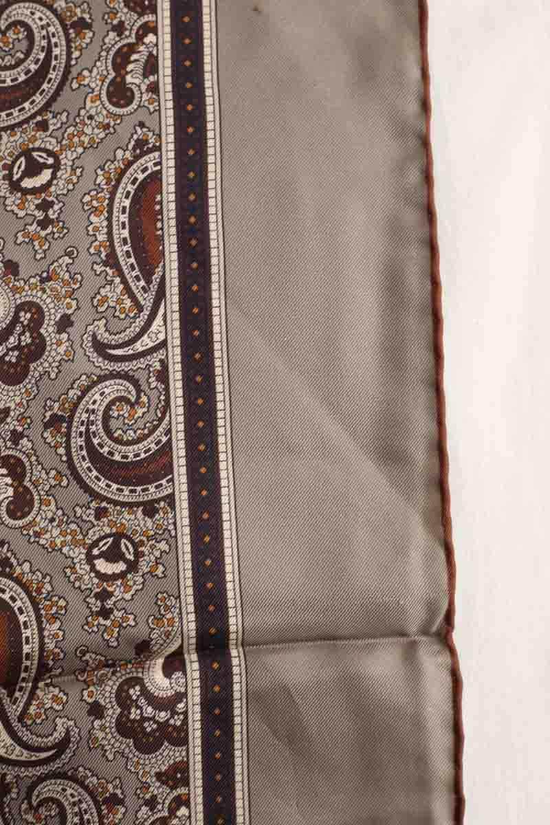 Foulard Saint Laurent Gris en Soie