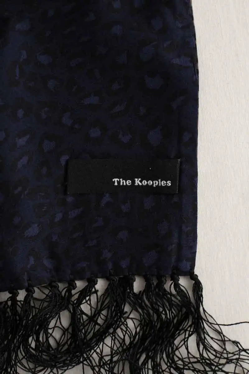 Foulard The Kooples Marine en Soie